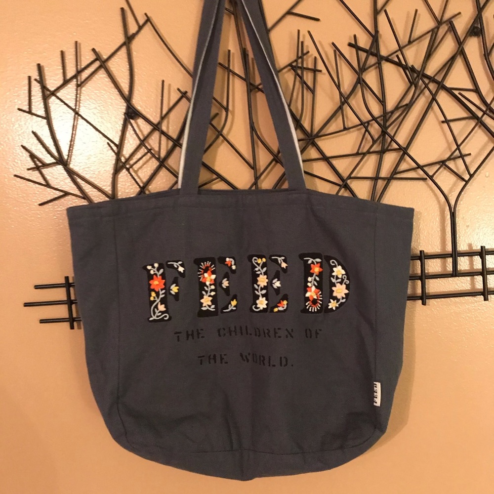 FEED projects floral canvas tote bag